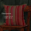 Cotton Linen Sofa Cushion Cover | Red