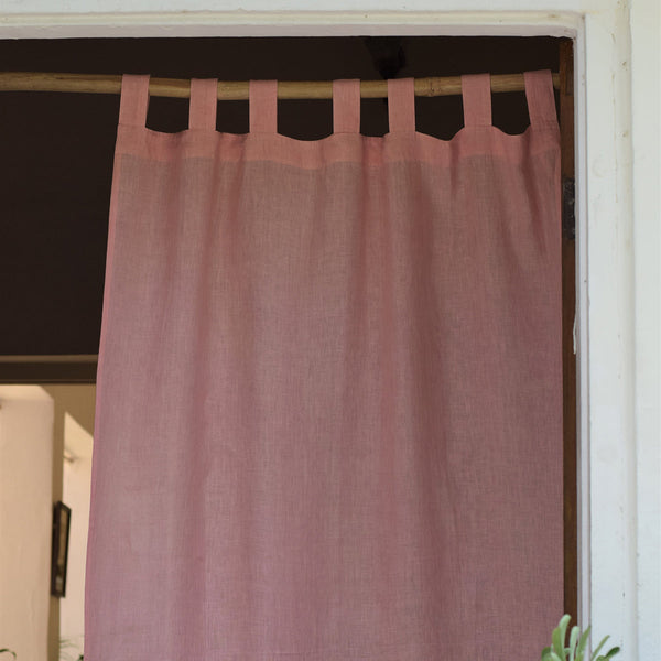Linen Curtains | Plain | Pink