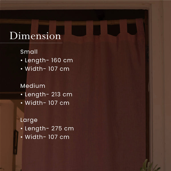 Linen Curtains | Plain | Pink