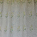 Linen Curtain | Printed | White & Beige