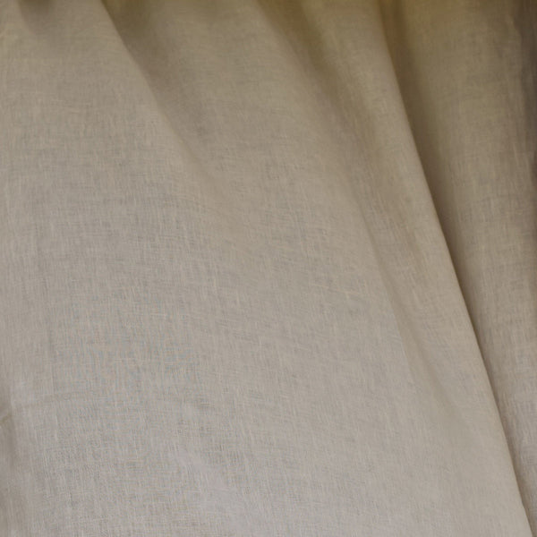 Linen Curtain | Solid | White & Beige