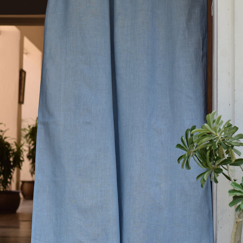Linen Curtain | Plain | Blue