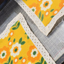 Linen Dining Table Mats | Placemats | Printed | Set of 2 | Yellow