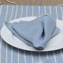 Linen Table Napkins | Plain | Set of 2 | Blue