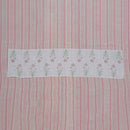 Linen Table Runner | Printed | White & Pink