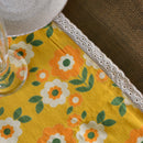 Linen Table Runner | Printed | Yellow