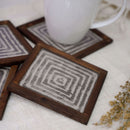 Cotton Coasters | Square Shape | Beige