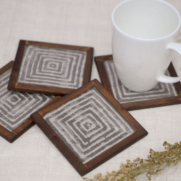 Cotton Coasters | Square Shape | Beige