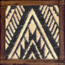 Jute Coasters | Geometric Design | Black