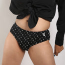 Organic Cotton Hipster Panty | Mid-rise | Black