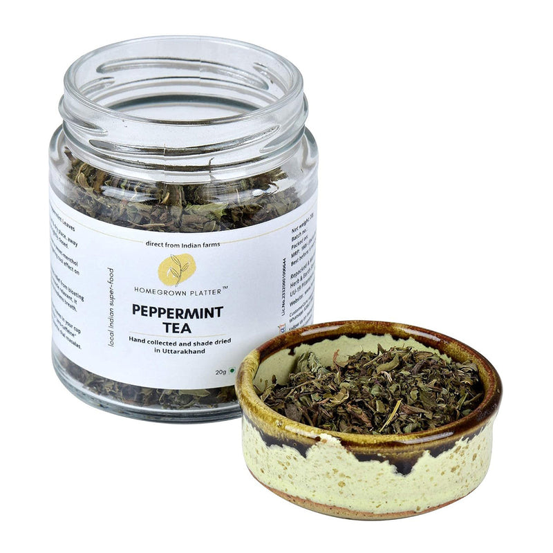 Flower Tea Combo | Hibiscus Flower Tea | Peppermint Leaves Tea | Set of 2