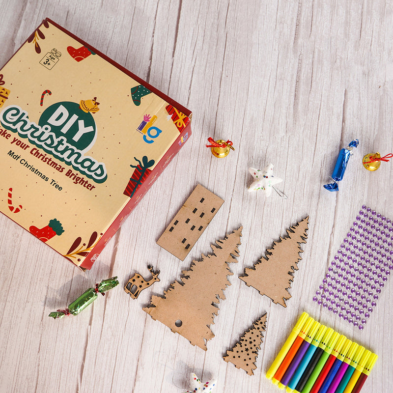 Diy Kits For Kids | Christmas Tree | Set of 7