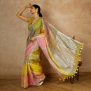 Linen Saree | Striped | Multicolour