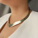 Brass Choker Necklace for Women | Gold Finish | Elysian