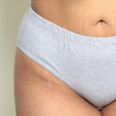 Organic Cotton Bikini Panty | Stone Grey