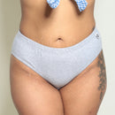 Organic Cotton Bikini Panty | Stone Grey