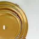 Victorian Round Brass Tray Matt | Set of 3