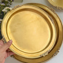 Victorian Round Brass Tray Matt | Set of 3