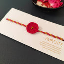 Cotton Rakhi For Brother | Chakri with Beads | Pink & Yellow