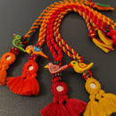 Cotton Lumba Rakhi For Bhabhi | Pom-Pom Mirror | Pack of 4