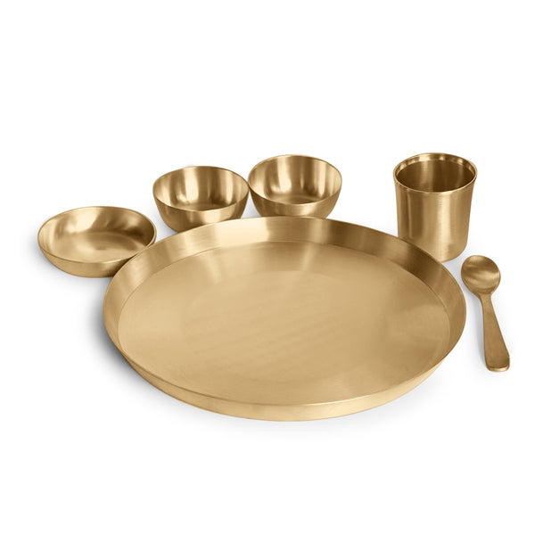 Kansa Thali Set | 12 inches | Set of 6