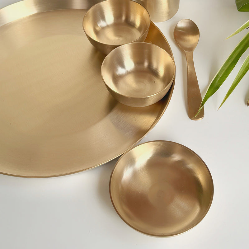 Kansa Thali Set | 12 inches | Set of 6