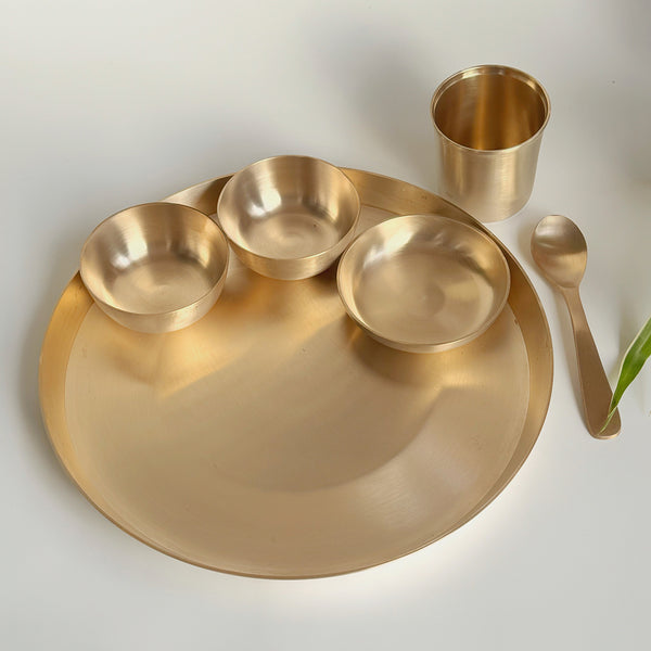 Kansa Thali Set | 12 inches | Set of 6