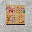 Wooden Snake and Ladder Game | Board Games | Beige