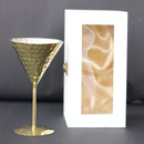 Brass Cocktail Glass Gift Box