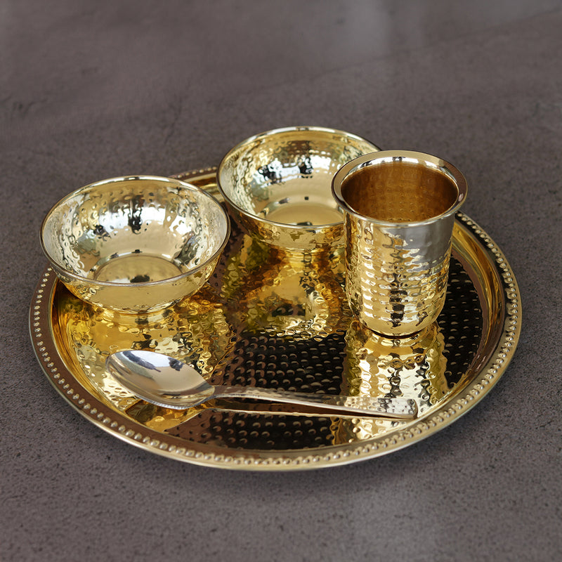 Brass Dinner Set | 5 Pieces