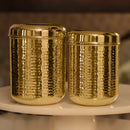 Kitchen Containers | Brass Storage Container with Lid | Gold.