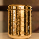 Kitchen Containers | Brass Storage Container with Lid | Gold.