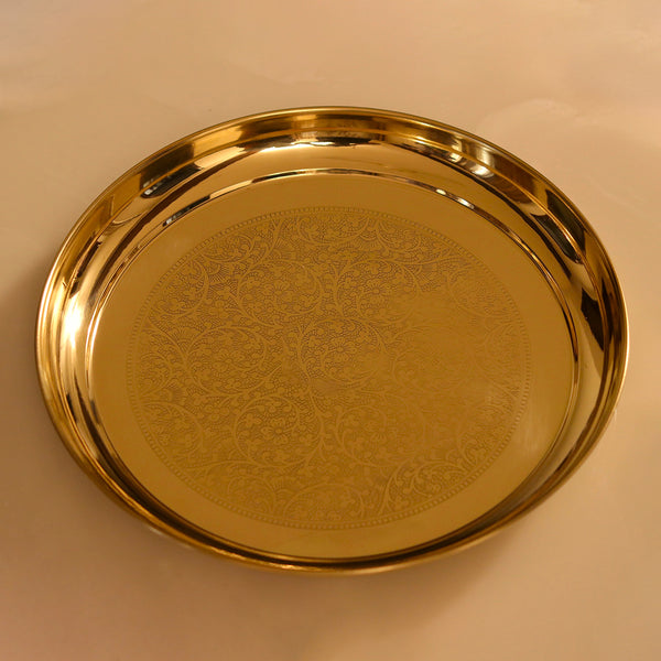 Brass Thali | 11 Inch