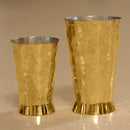 Brass Glass | Pital Glass | Hammered | Gold