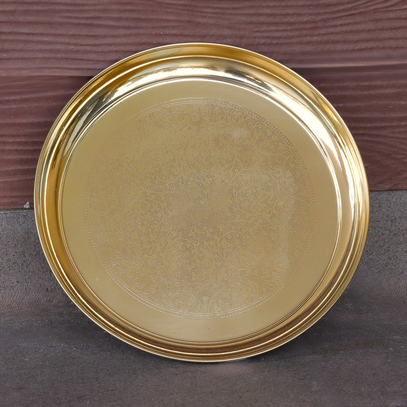 Brass Thali | 11 Inch