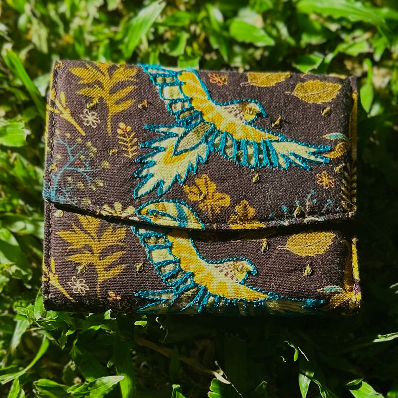 Vegan Leather Printed Wallet