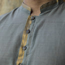 Mangalagiri Cotton Kurta Set for Men | Grey
