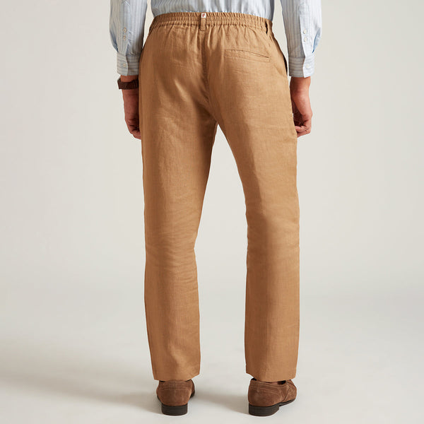 Organic Linen Pants for Men | Brown