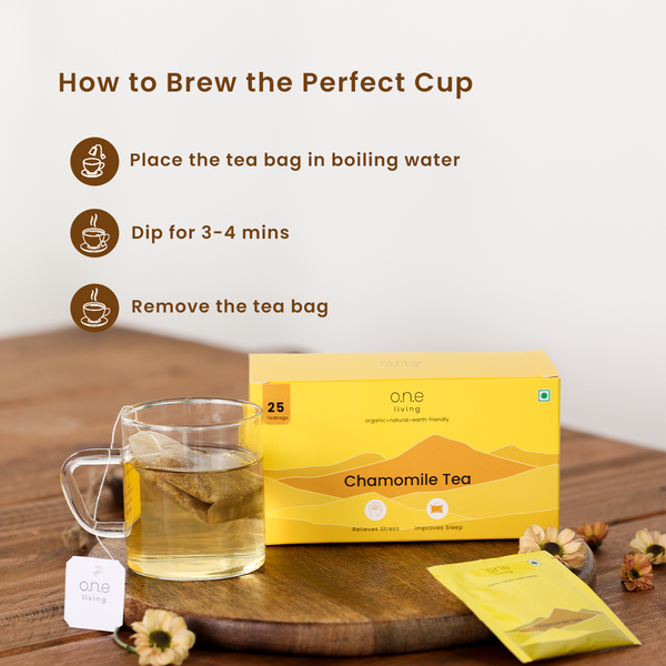 Chamomile Tea | 25 Tea Bags | Relieves Stress