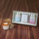 Festive Gift Box | Tea Pack | Candle | Set of 2