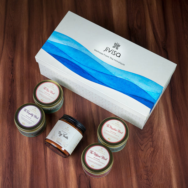 Festive Gifts | Tea Pack | Candle | Set of 5