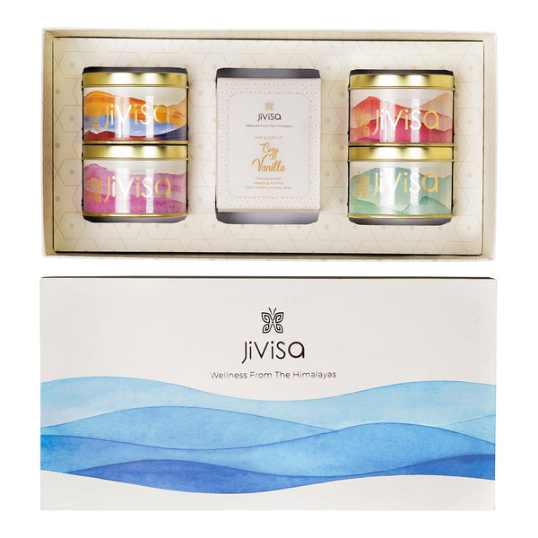 Festive Gifts | Tea Pack | Candle | Set of 5
