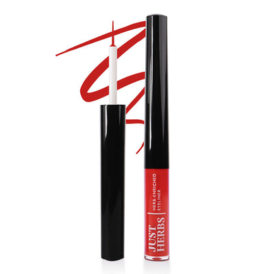 Herb-Enriched Waterproof Eyeliner | Jojoba Oil & Vitamin E | Cherry Bomb | 2.5 ml