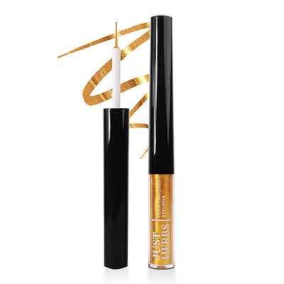 Herb-Enriched Waterproof Eyeliner | Jojoba Oil & Vitamin E | Golden Hour | 2.5 ml