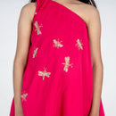 Dhoti Kurta Set for Girls | Cotton Muslin | Embroidered | Pink