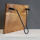 Wooden Tissue Paper Holder | Brown & Black | 20 cm