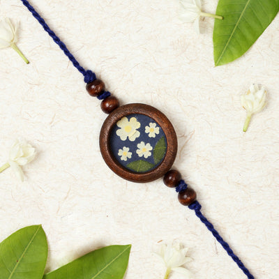 Cotton Rakhi For Bhaiya | Jasmine Flower | Multicolour