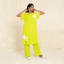 Tencel Twill Co-Ord Set for Women | Lime