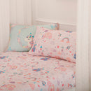 Organic Cotton Bedsheet for Kids | Dreamy Print | Pink