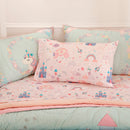 Organic Cotton Bedsheet for Kids | Dreamy Print | Pink